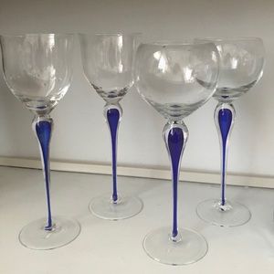 Juilliard Cobalt by Mikasa HTF wine glasses